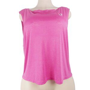 Gymshark Women's Pink Arrival Sleeveless Round Neck Training Tank Top Size M